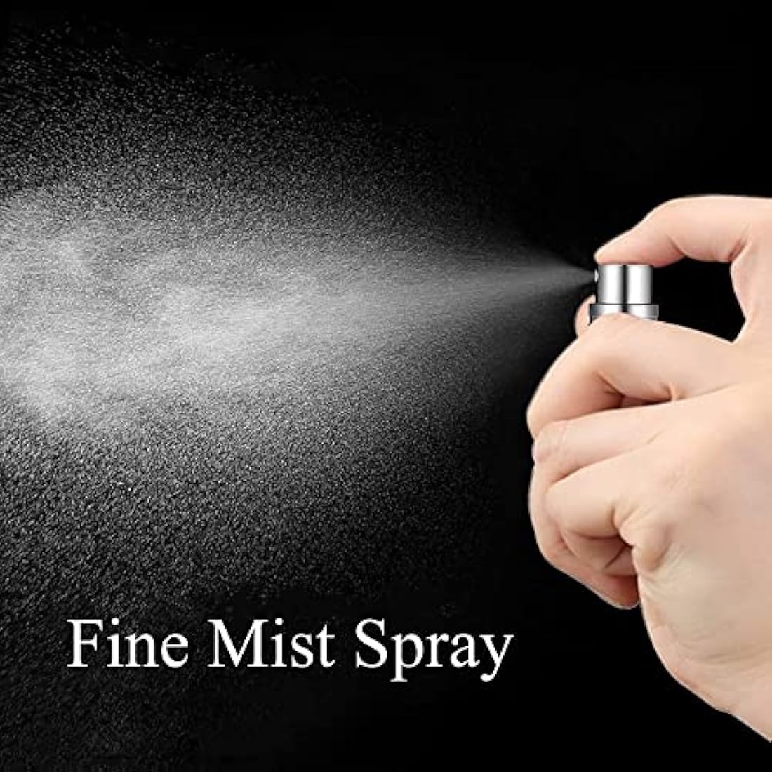 Aurdox Perfume Travel Atomiser, Portable and Refillable mini Perfume Spray Bottles Empty Sprays with Bottom Pump, Dispensers, Atomizers for Women and Men, 5ml/ Silvery Gray