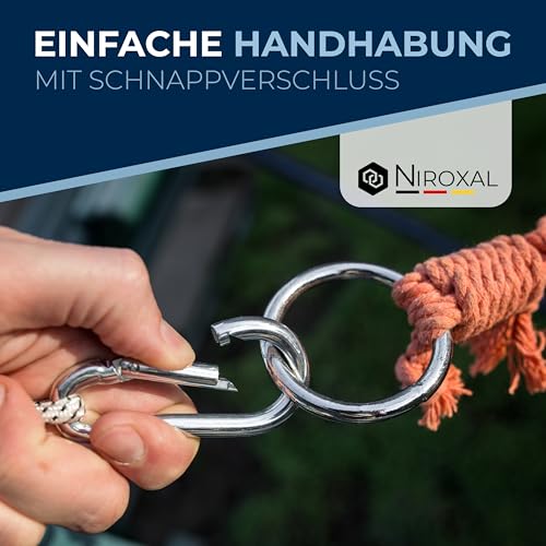 50 Pieces 4-mm Stainless Steel snap Hook Without Thimble Made of V4A Robust Shape Without Eye Breaking Load 590 kg snap-on Hooks fire Brigade Carabiner 316 4x40-mm