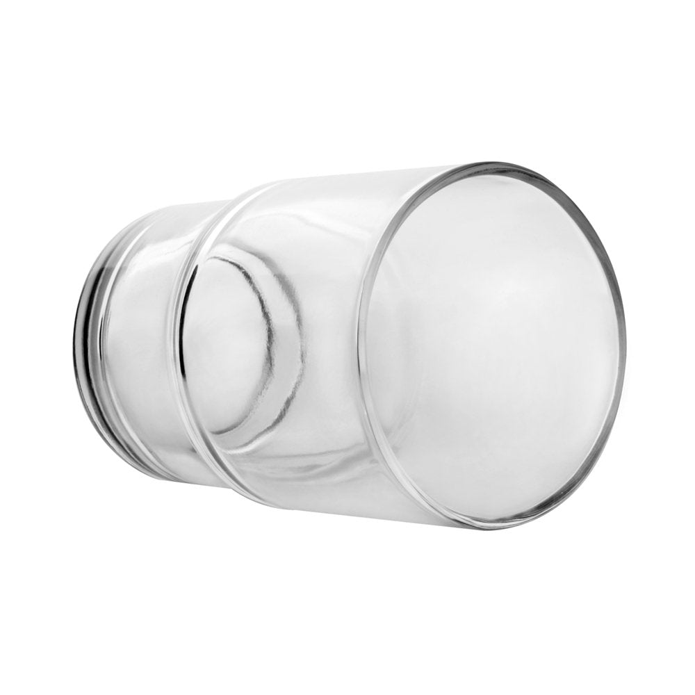 2x Transparent Glass Tumbler Toothbrush Mug Replacement Universal Spare For Bathroom Accessories (Transparent)