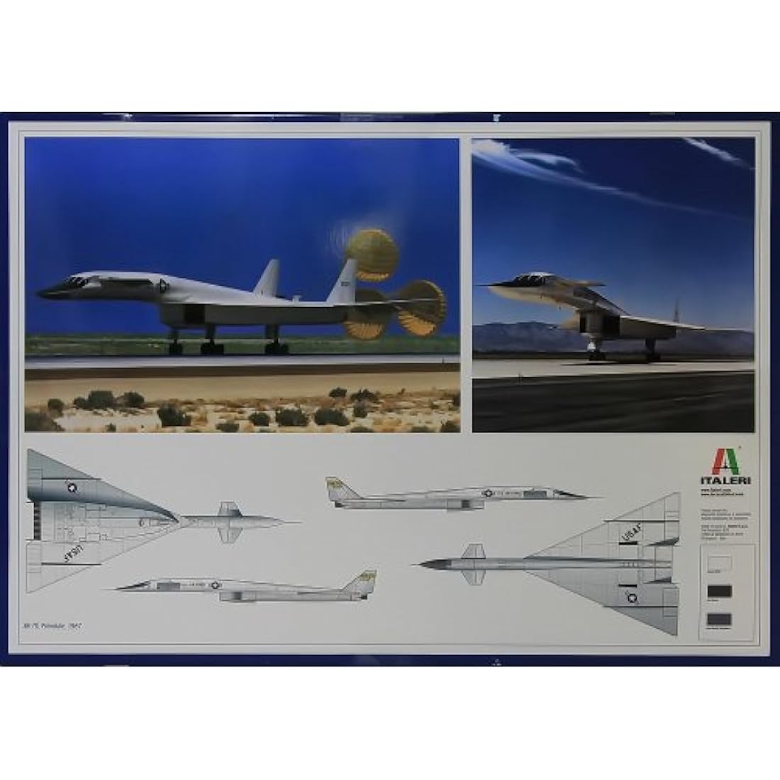 Italeri 1282 XB - 70 Valkyrie, Scale 1:72, Plastic Model Kit