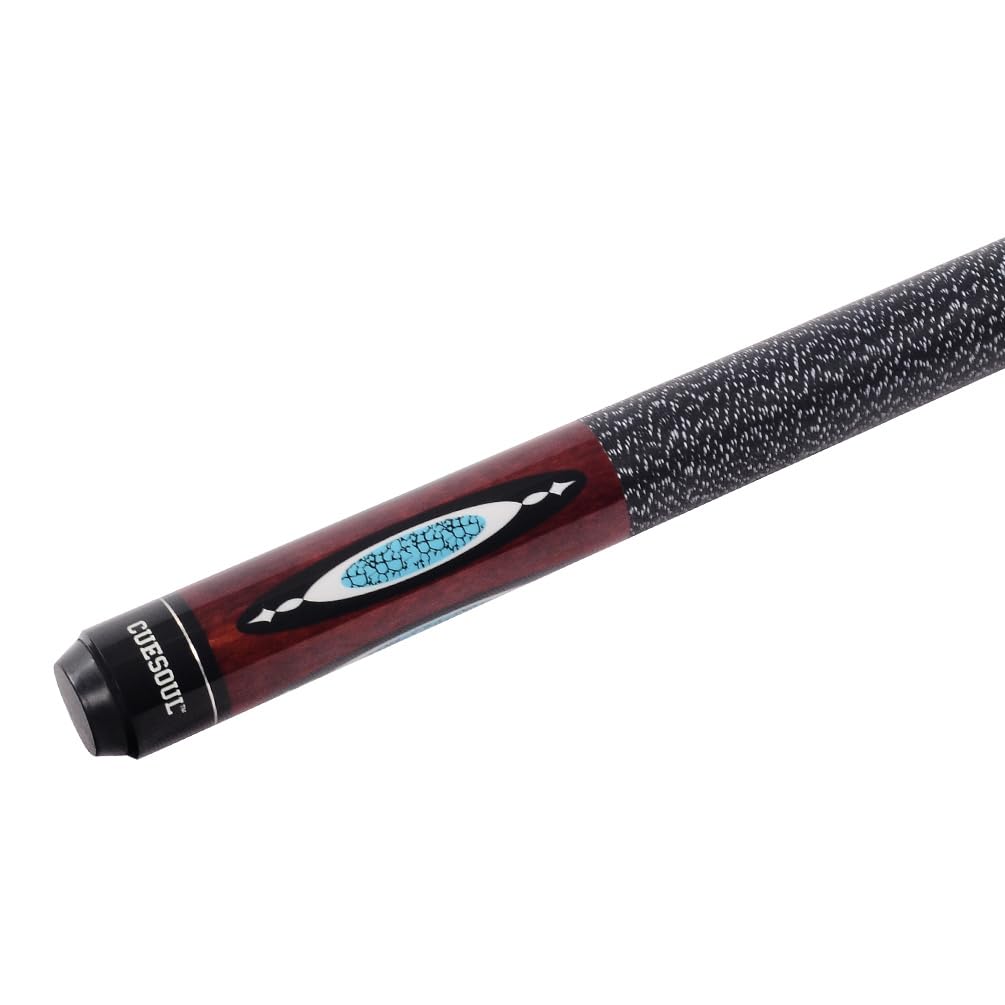 CUESOUL 58 Inch 19 Oz 1/2 Jointed Maple Billiard Pool Cue (CSTB004)