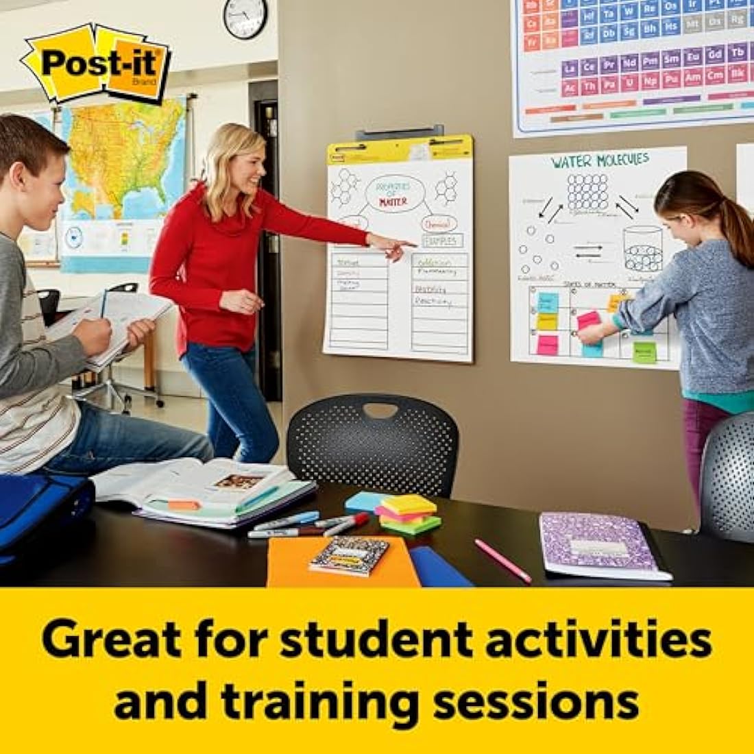 Post-it Super Sticky Self Stick Wall Pad Meeting Chart 566 White 58.4 cm x 50.8 cm 20 Sheets/Pad 2 Pads/Pack 100% PEFC SGSCH-PEFC-COC-110078