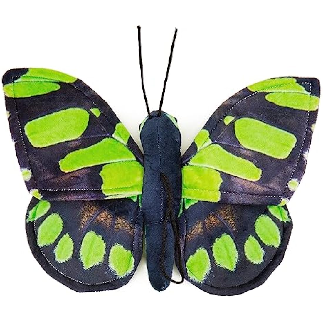 Zappi Co 100% Recycled Plush Malachite Butterfly Toy (28.5cm Width) Stuffed Soft Cuddly Eco Friendly animals Collection For New Born Child First kid