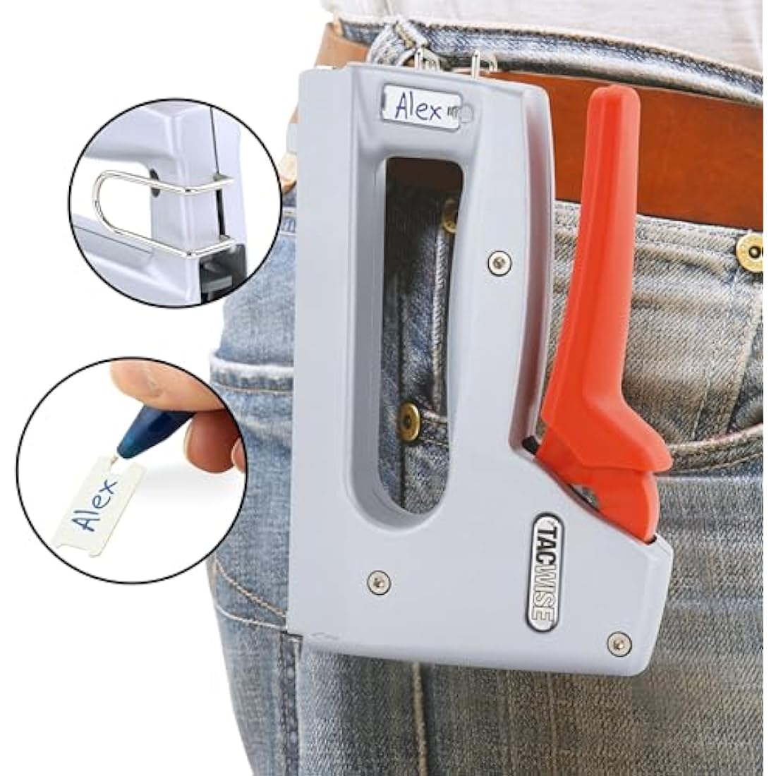 Tacwise 1763 Z-CT Heavy Duty Duo Metal Cable Tacker with 4000 Staples, Uses CT-45 and CT-60 Staples