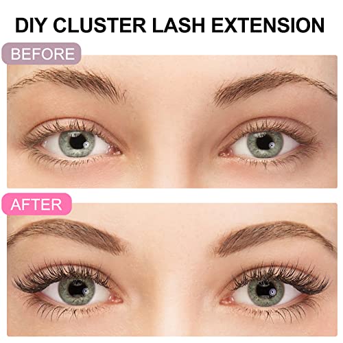 Lash Bond and Seal, Cluster Eyelash Glue for Individual Cluster DIY Eyelash Extensions, Super Strong Hold Cluster Lash Adhesive, Waterproof, Latex Free, Mascara Wand Glue (Lash Bond and Seal)