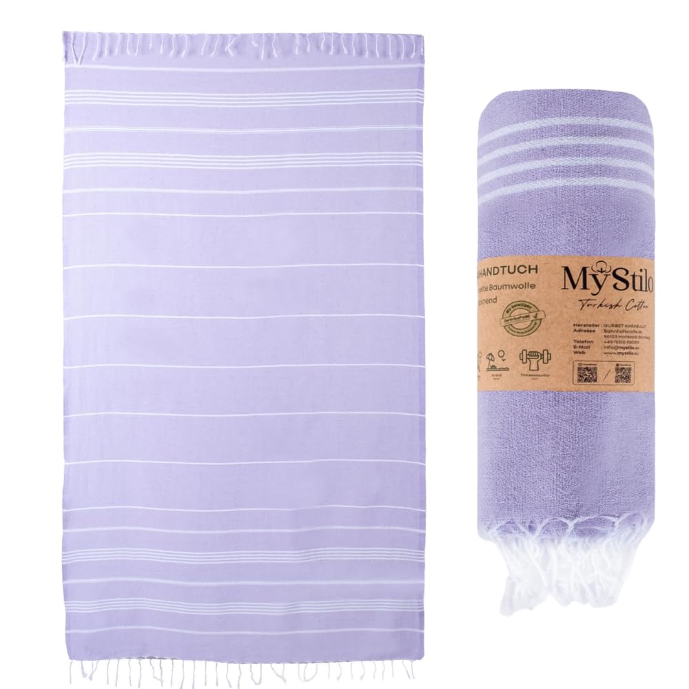 MyStilo XXL Sauna Towel, Hammam Towel, Large, Soft Bath Towel, 100 x 200 cm, Quick-Drying, Premium Beach Towel, Towel for Men, Women, Yoga and Fitness