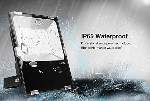 lighteu®, Milight Miboxer RGBCCT 50W Garden Light Multi-Color Change and Color Temperature Adjustable WiFi LED Garden Lawn Light IP65 Waterproof Flood Light, futt02