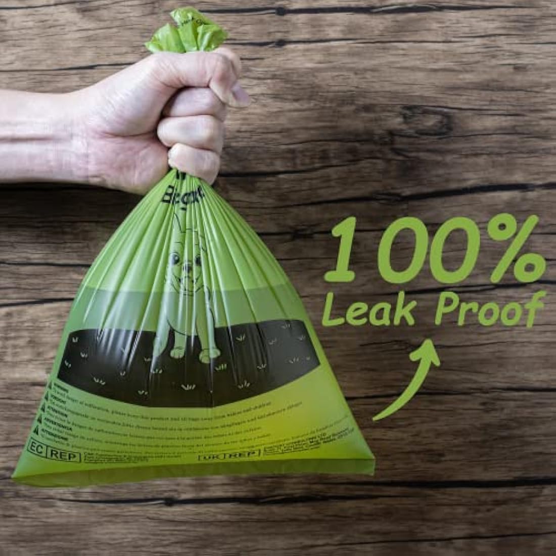 GREENER WALKER Poop Bags for Dog Waste 1080 Bags, Extra Thick Strong 100% Leak Proof Dog Waste Bags (Green)