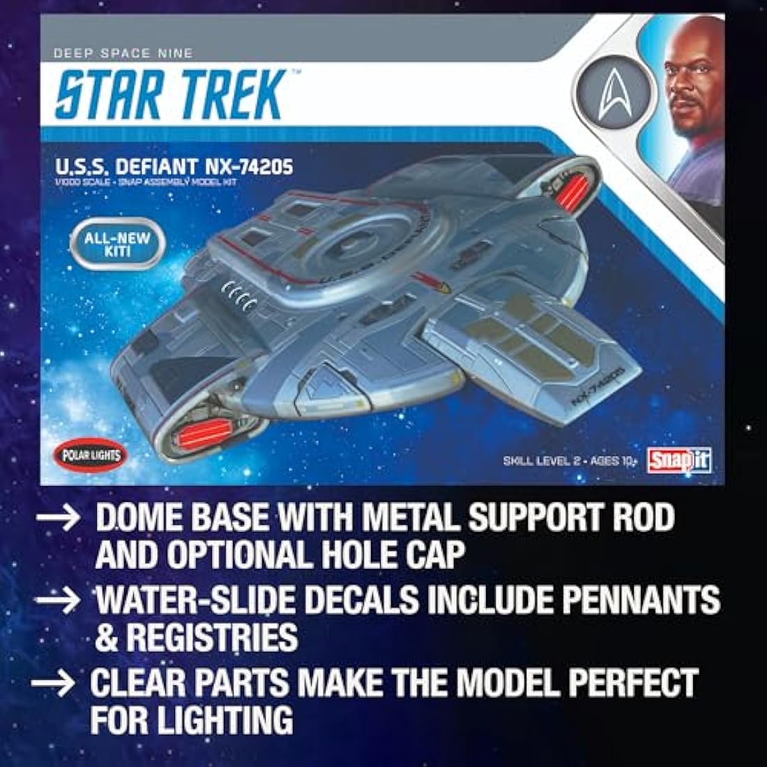 Polar Lights POL952 Star Trek 1:1000 USS Defiant Deep Space Nine