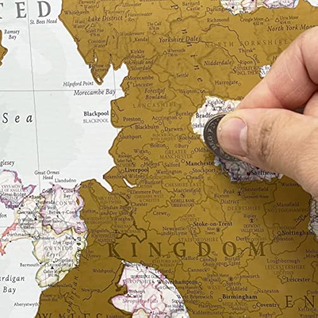 Scratch The World® Travel Map - Scratch Off World Map Poster + Bonus UK Scratch - Maps International - 50 Years + of map Making - Most Detailed Map Gift