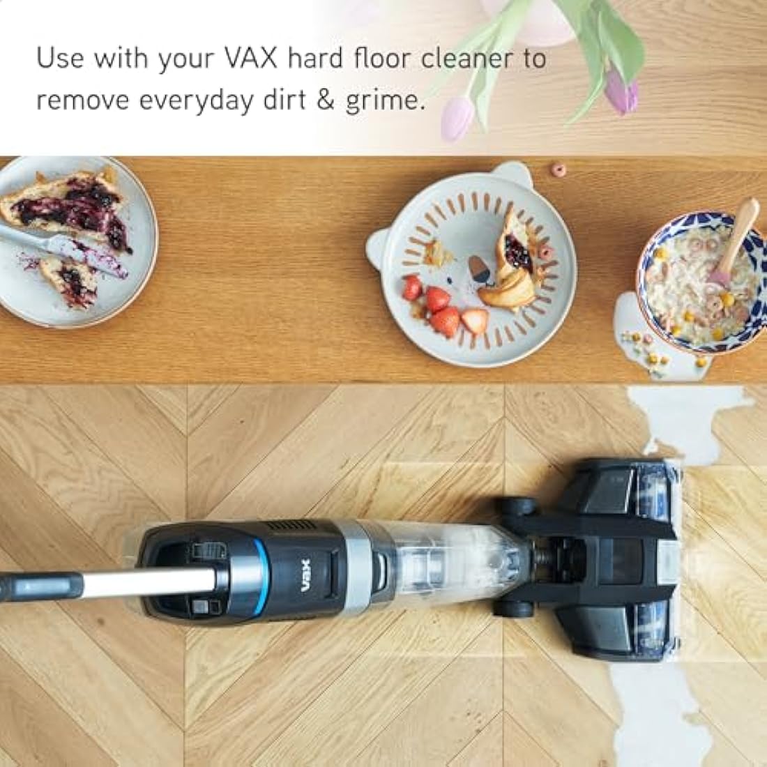 Vax 4L Hard Floor Antibacterial Cleaning Solution, Citrus Burst Scent, Removes 99.9% of Bacteria, 1-9-142097, Silver