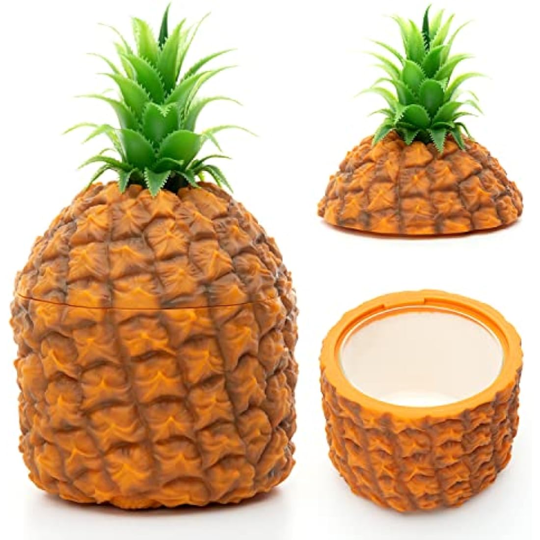 CKB Ltd Retro Pineapple Ice Bucket Insulated 1500ml - Vintage Hawaiian Fruit Themed Centre Piece - Used to Chill Bottles But Can Also Be Used for Chopped fruit Ice Desserts & more