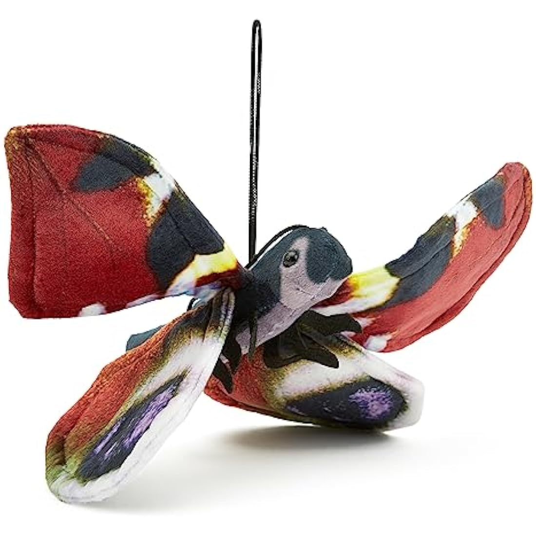 Zappi Co 100% Recycled Plush Peacock Butterfly Toy (28.5cm Width) Stuffed Soft Cuddly Eco Friendly animals Collection For New Born Child First kid