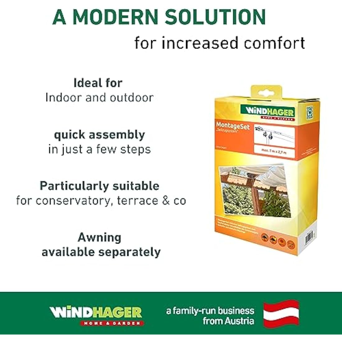 Windhager 10884 rope-pull assembly set