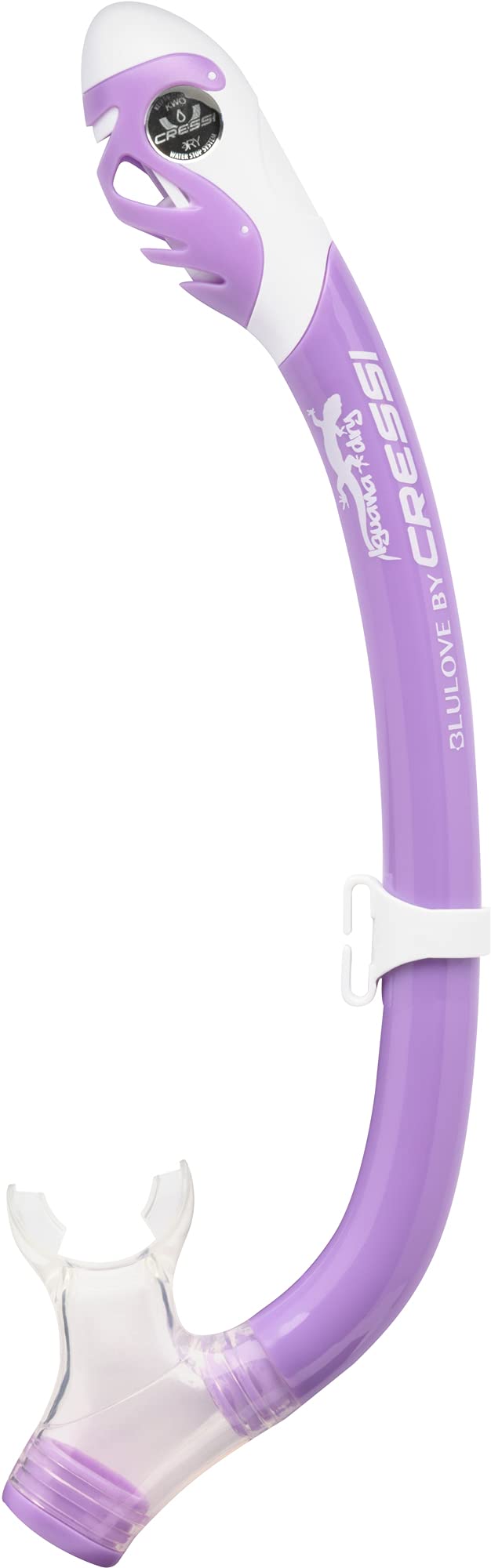 Cressi Unisex-Youth Rocks Pro Dry Children Mask Fins Snorkel Set, Lilac/White, S/M-1/2 Y, SE264131