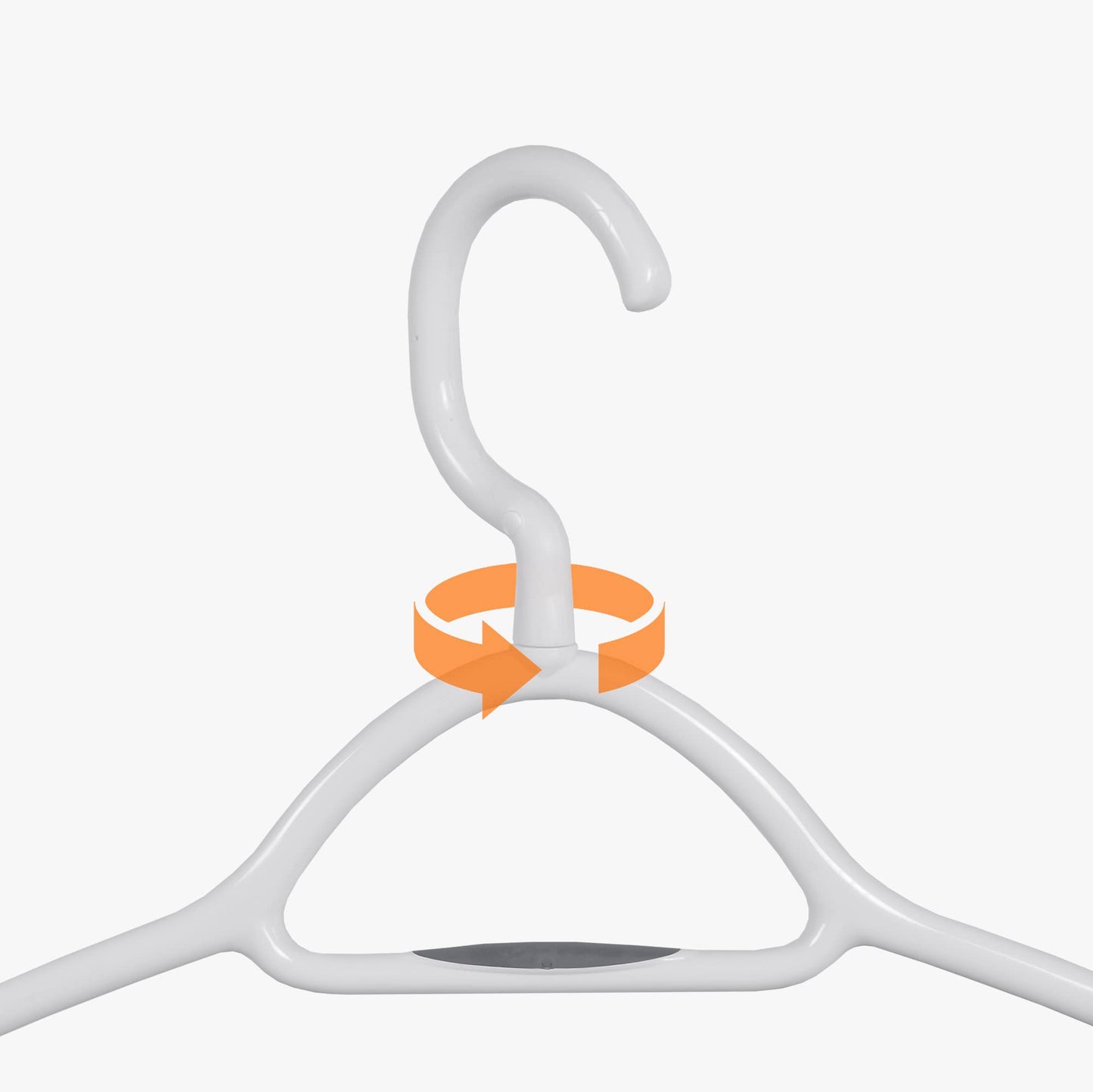neatfreak Clothes Hanger, White/Grey, Pack of of