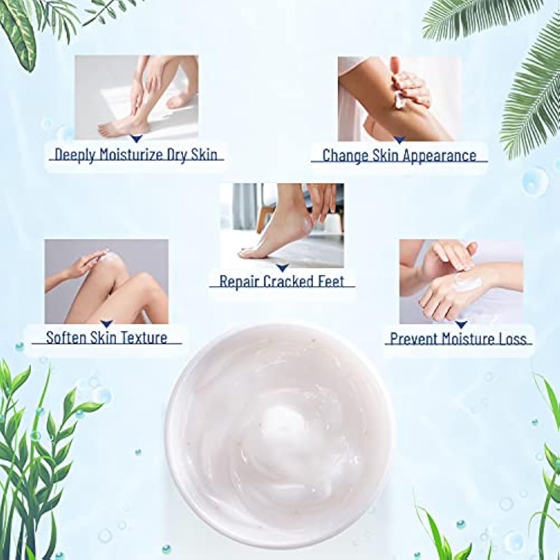 OUKEYA Urea Cream 40 Percent, Urea Foot & Hand Cream for Cracked Heels and Dry Skin, Urea Lotion for Deep Moisturizing, Callus Remover Nourishes Soften, Maximum Strength(150g (Pack of 4))