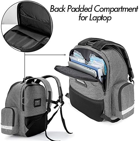 Trunab First Responder Bag Trauma Backpack Empty, Medical Emergency Kits Storage Jump Bag Pack for EMT, EMS, Police, Firefighters, Safety Officers - Patented Design