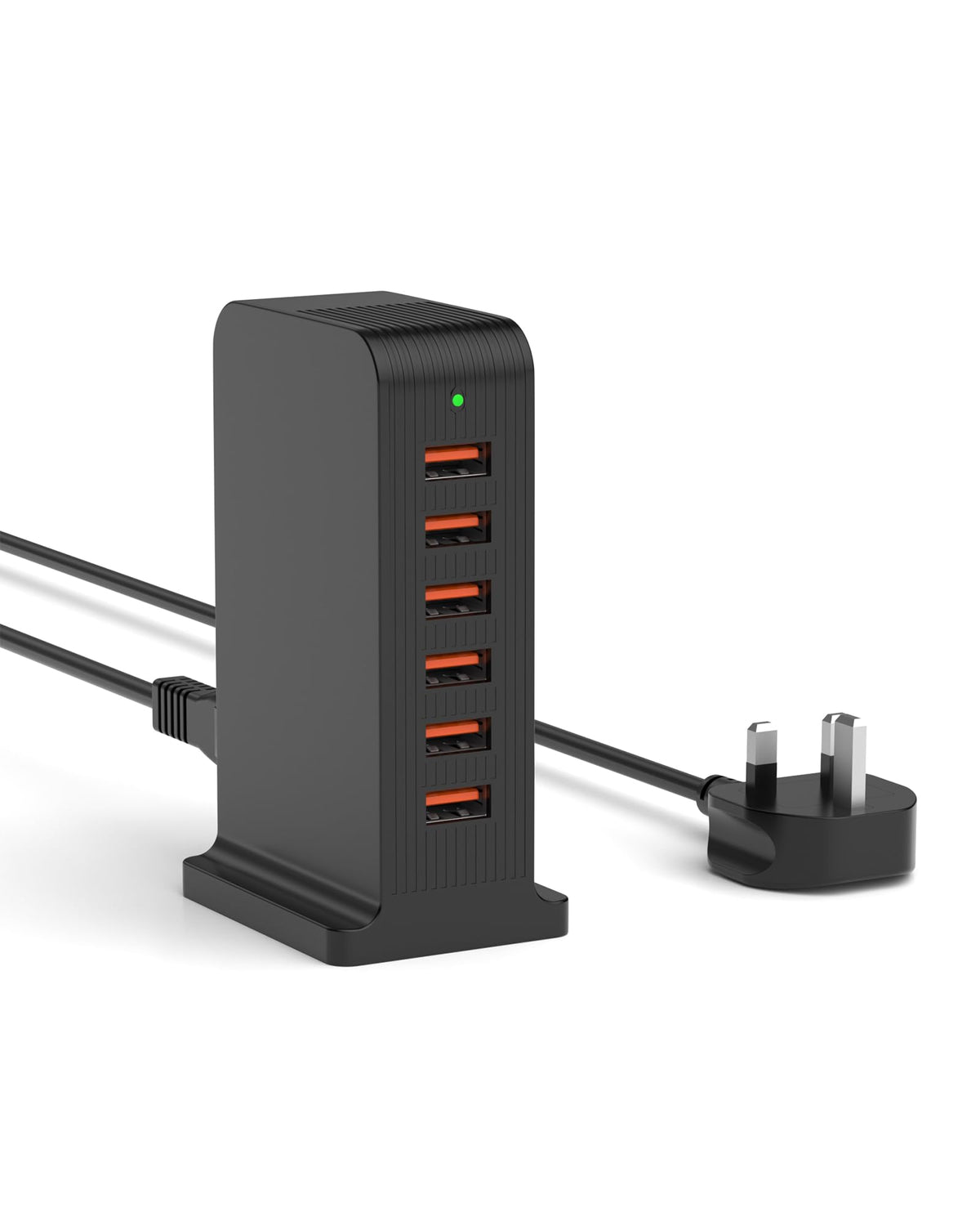 Qurzou Multi USB Charger,50W USB Tower Charging Station,Charger Plug with 6 Ports for iPhone 15/15 Pro/15 Pro Max/iPhone 14/14 Pro/14 Pro Max/13
