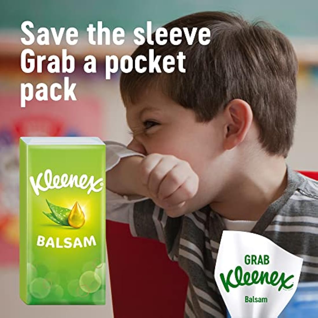 Kleenex® Balsam Tissues, Mega Pack - 1,344 Sheets (12 Boxes x 112 Sheets) - Balm Tissues Protect and Soothe Your Nose When You've Got a Cold - Balmcare® with Aloe Vera, Vitamin E and Calendula