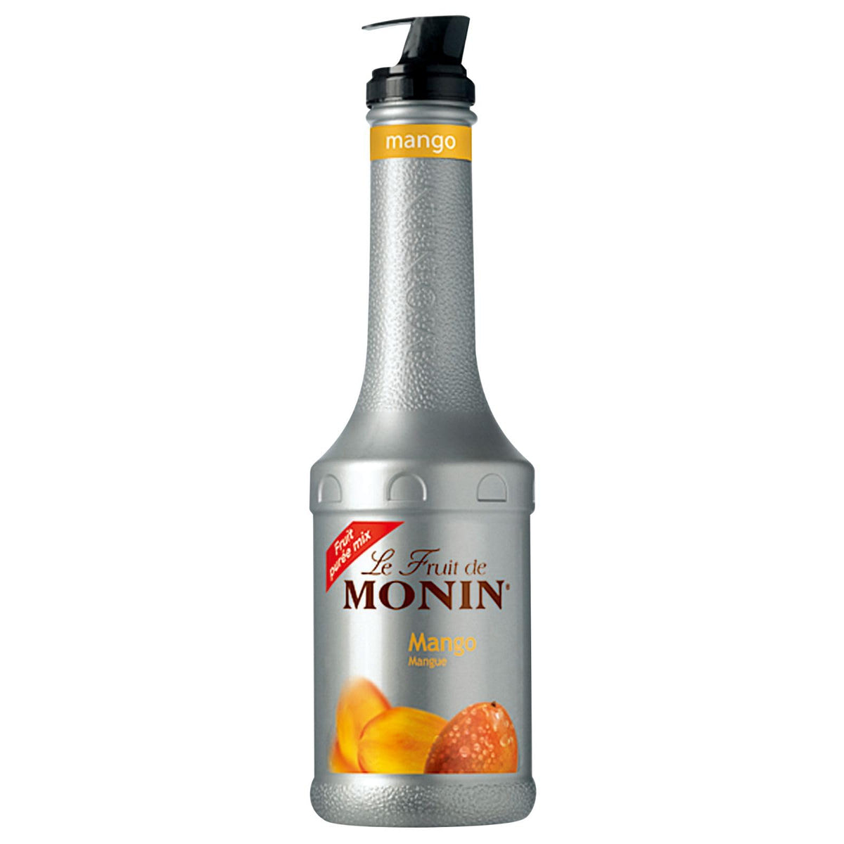 MONIN Mango Fruit Mix Puree 1L for Cocktails, Smoothies and Mocktails. Vegan-Friendly, Allergen-Free, 100% Natural Flavours and Colourings. 2-in-1