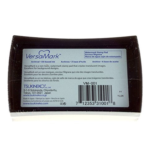Tsukineko Versamark Watermark Ink Pad,Clear,9.7 x 5.7 cm