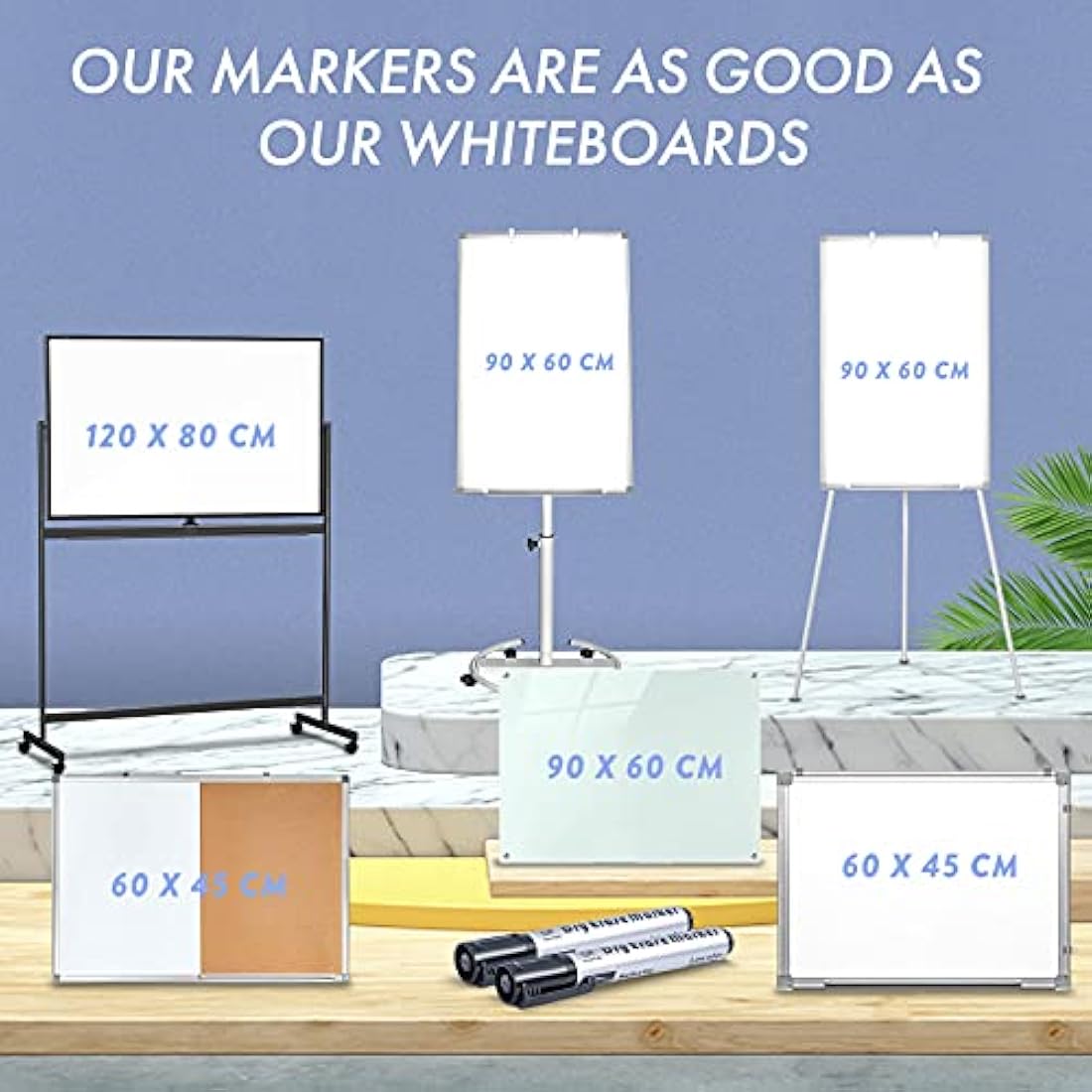 maxtek Whiteboard Pens Black, 12pcs Whiteboard Markers Dry Erase, Bullet Tip Dry Wipe Pens Low Odor for Office, Schools, Home