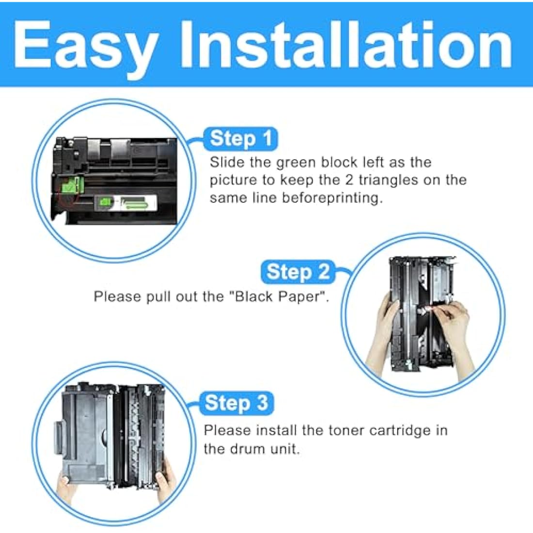 LCL Compatible Toner Cartridge TN3480 TN3430 TN-3480 TN-3430 8000 pages DR3400 DR-3400 Drum (3Pack 2 Black+1Drum) Replacement for Brother HL-L5000D HL-L5100DN HL-L5200DW HL-L5200DWT HL-L6200DW