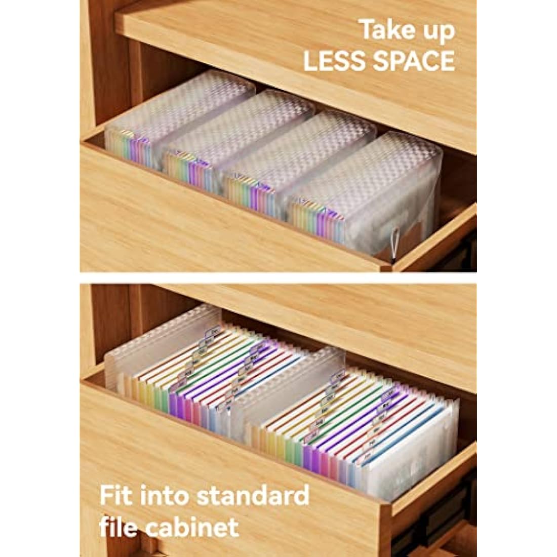 ABC life A4 Expanding File Organiser with Grid Pattern,13 Pockets Expandable Filling Boxes Documents Organiser,Accordion A4 Desk Folders,Portable Rainbow Files Wallets Plastic Bill Storage Bag(Blue)