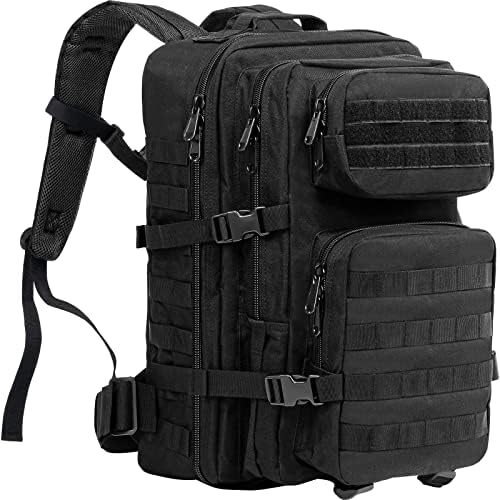 ProCase Military Tactical Assault Backpack Rucksacks, 40L Large Capacity MOLLE Army Pack Bag Go Bag, for Hiking Trekking Camping Travelling Climbing and Other Outdoor Activities