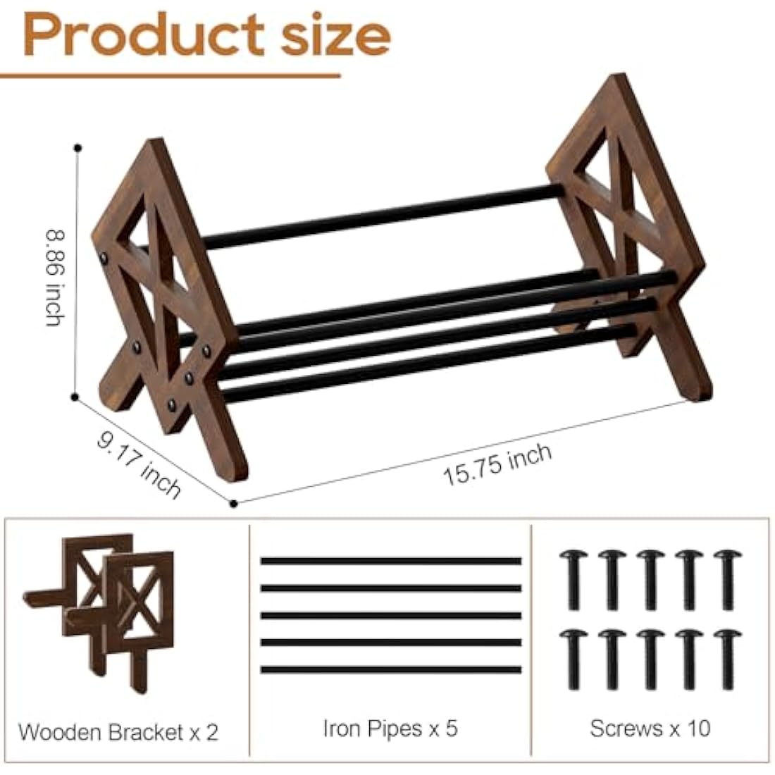 THYGIFTREE Wood Tilting Bookcase in Living Room/Home/Office, Desktop Book Shelf Organiser Bookshelves Storage Rack for CDs/Magazine/Books Display, Desktop Organiser for Books and Magazines (Brown)