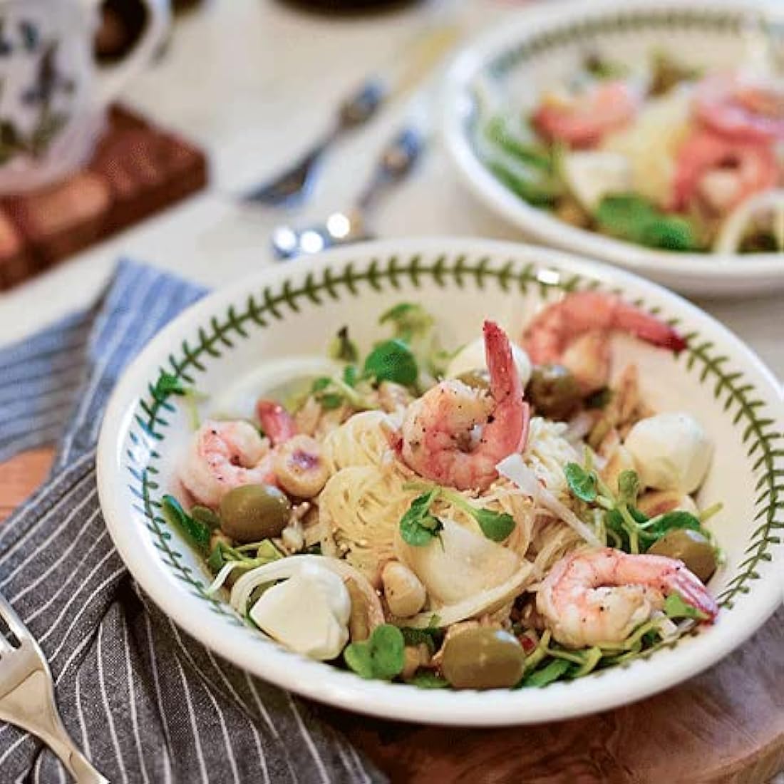 Portmeirion Botanic Garden Pasta Bowl, Various Motif - set of 6, Dia.20cm