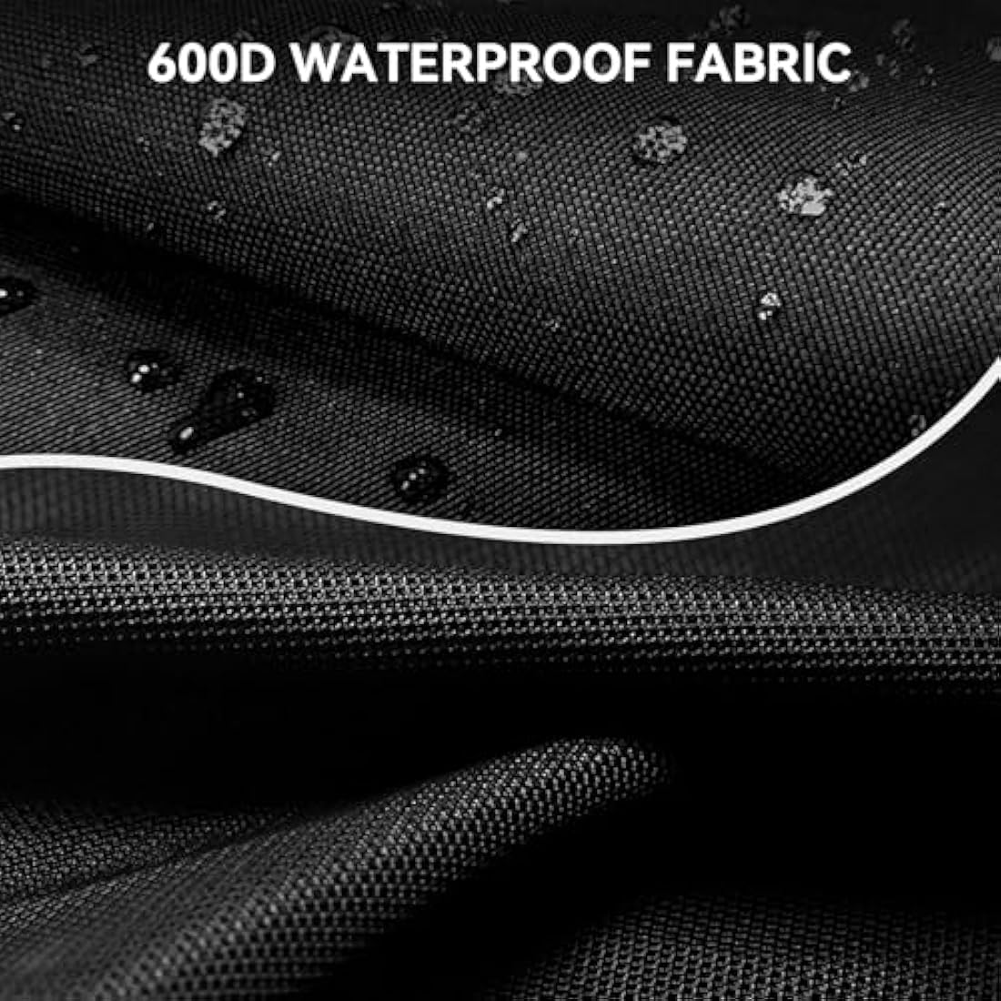 onlyfire BBQ Gas Grill Cover fit for Weber Baby Q, Q100 Q120 and Q1000 Gas Grills,Black