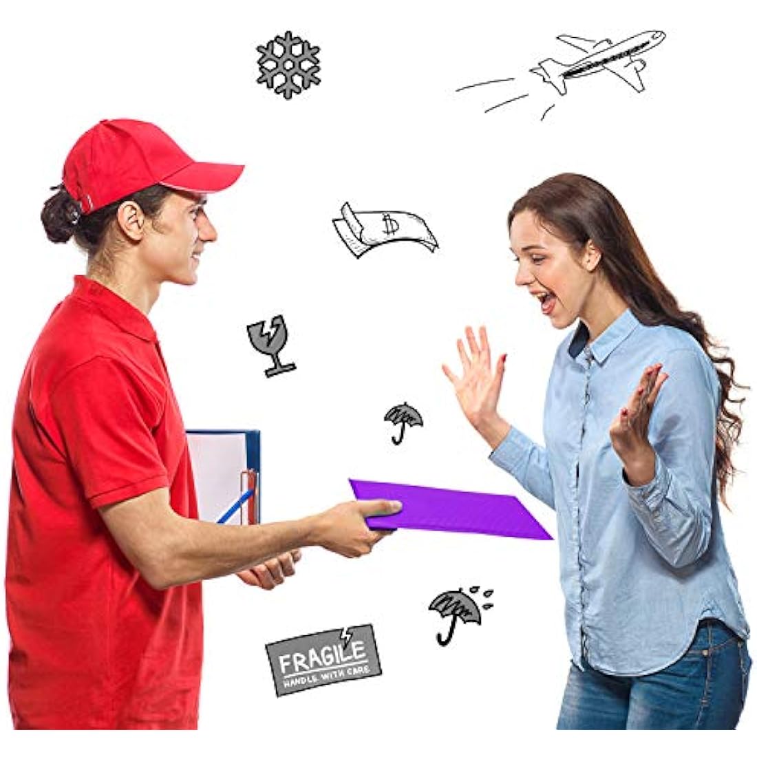 Switory 25pcs Poly Bubble Mailers A4 Padded Envelopes Bubble Envelopes Package Bags Lined Poly Mailer Self Seal Purple, 21.6cmx28cm