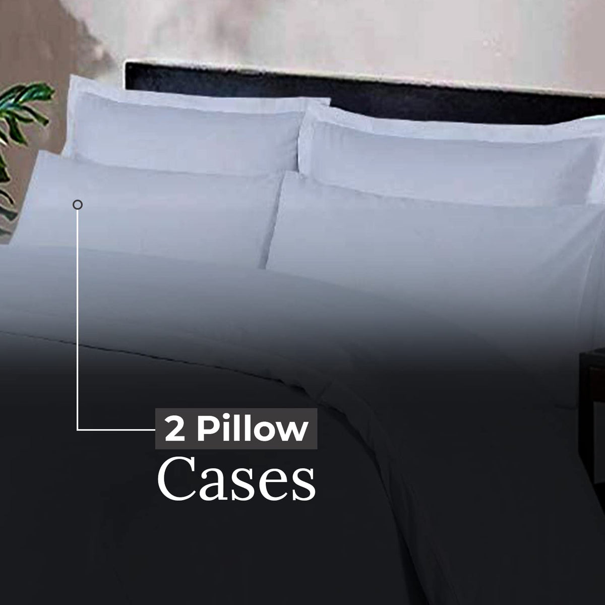 DTEX HOMES Duvet Cover Set 100% Pure Cotton Hotel Quality 800 Thread Count Duvet Set with Pillowcases Easy Care and Super Soft Luxury Bedding King