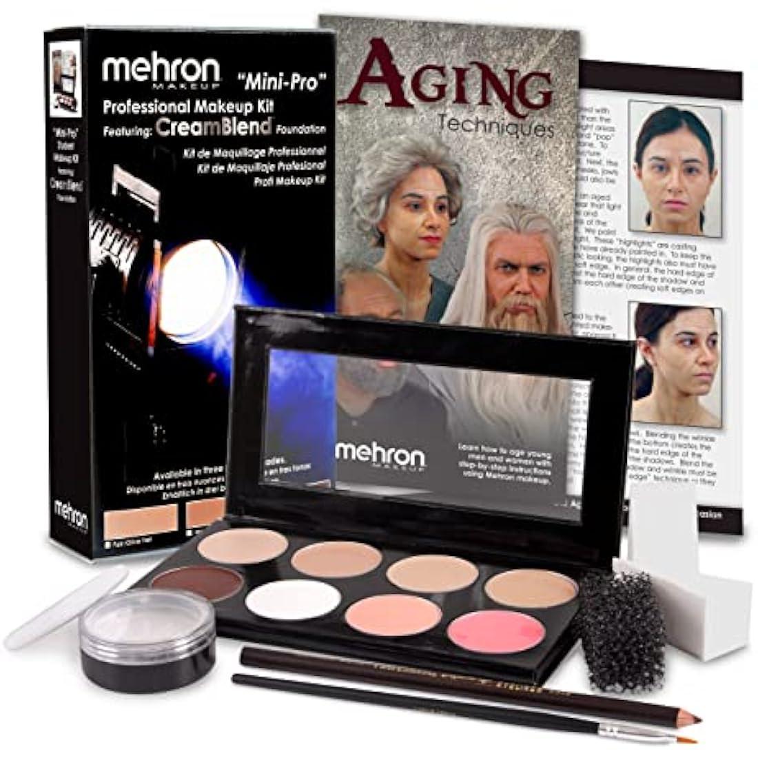 Mehron Mini-Pro Student Makeup Kit Fair / Olive Fair - Theater And Stage