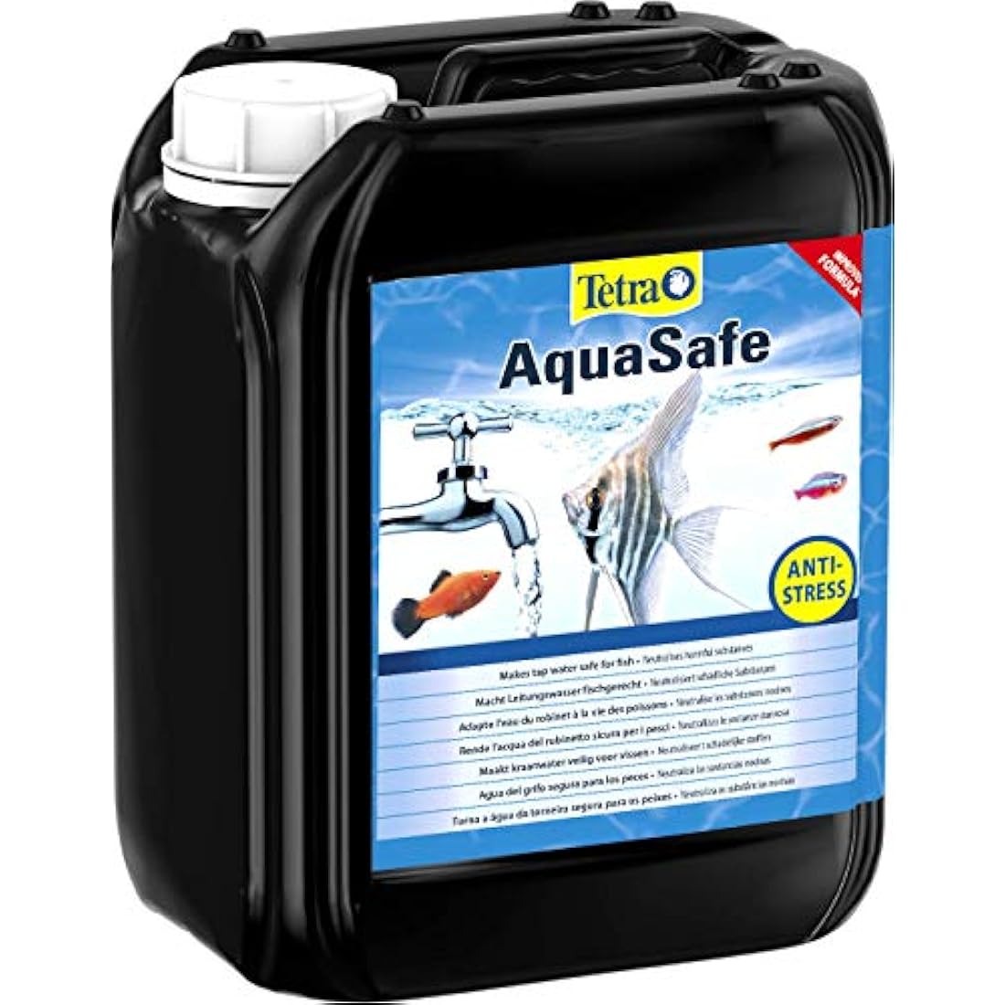 Tetra AquaSafe, to Turn Tap Water into Safe and Healthy Water for Fish and Plants, 5 Litre