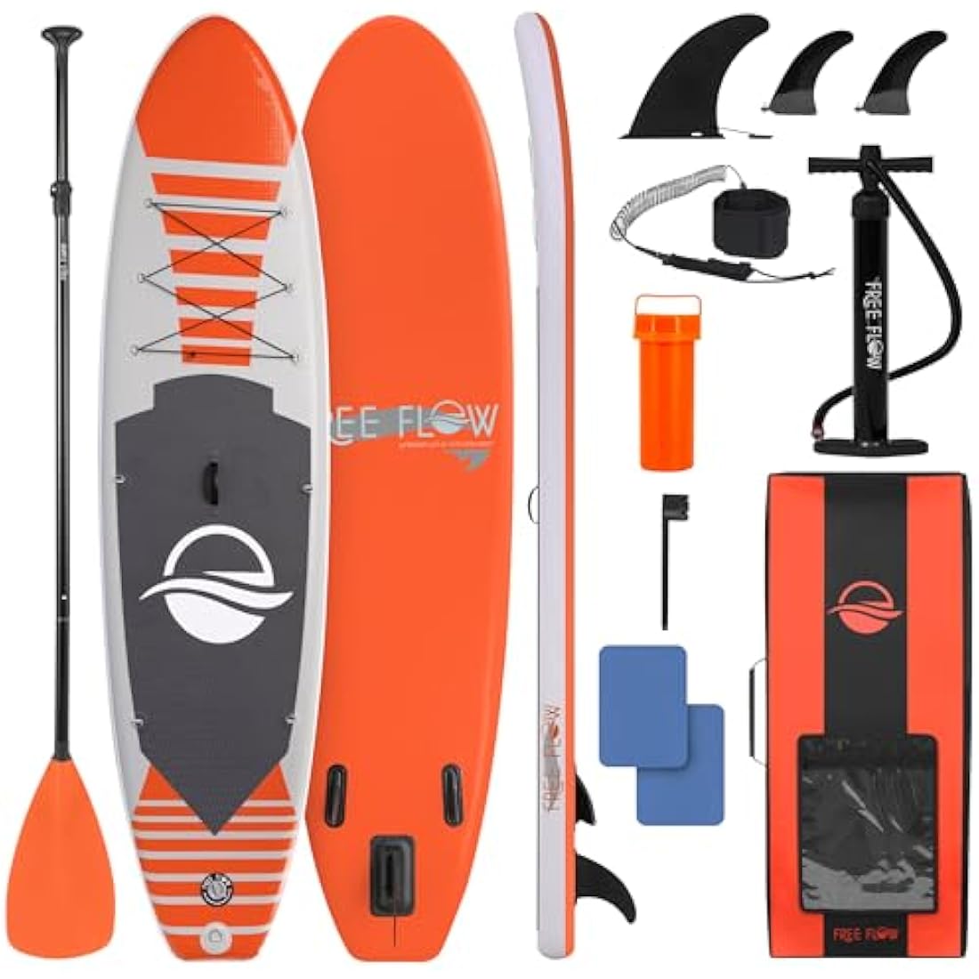 SereneLife Inflatable Stand Up Paddle Board, SUP Board- Paddleboards for Adults & Youth, Surfing Board Kit, 0.63cm Thick Standup Paddleboarding, Non-Slip Deck, Wide Stance, Surf Control w/Backpack