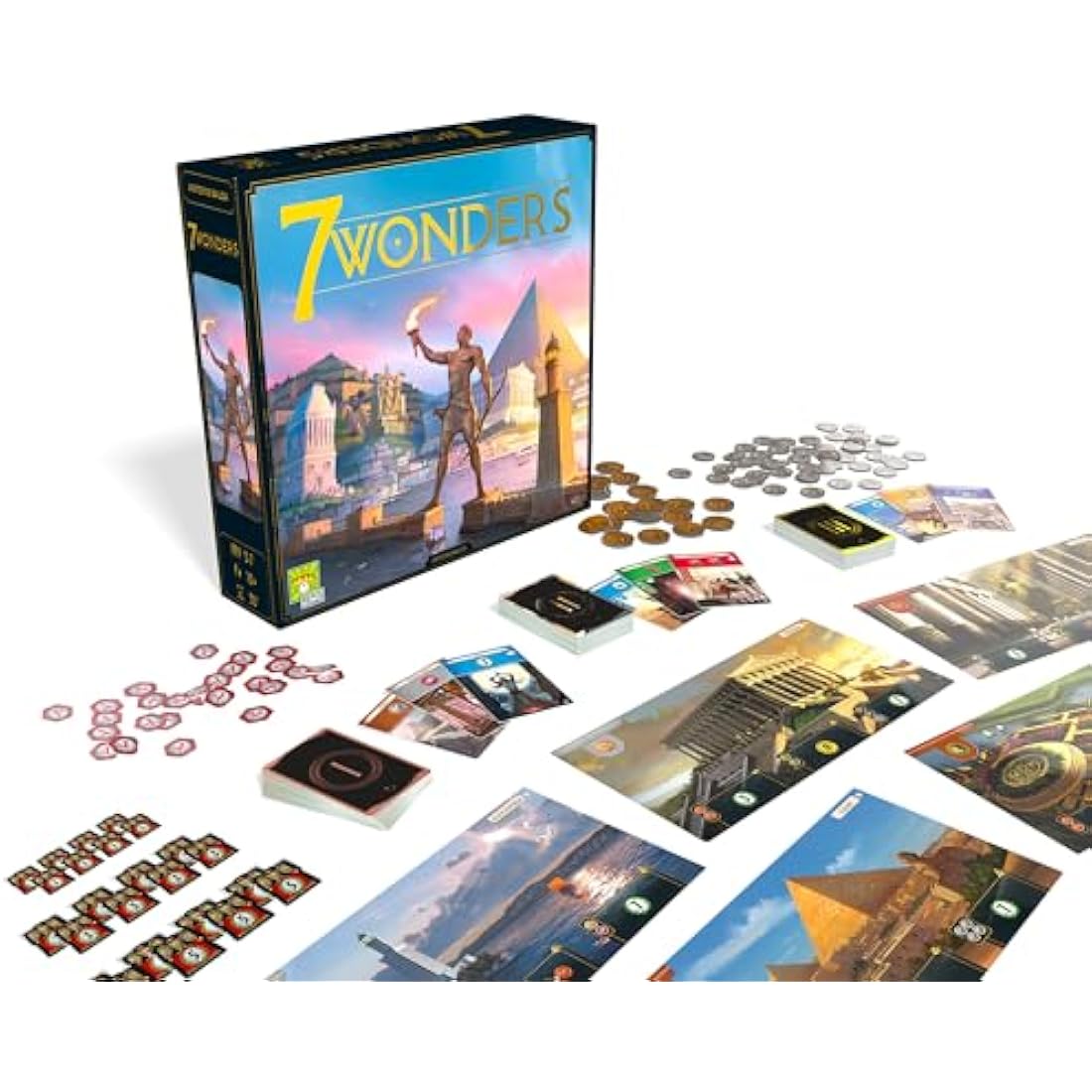 Repos Production | 7 Wonders | Board Game | Ages 10+ | 3-7 Players | 30 Minutes Playing Time