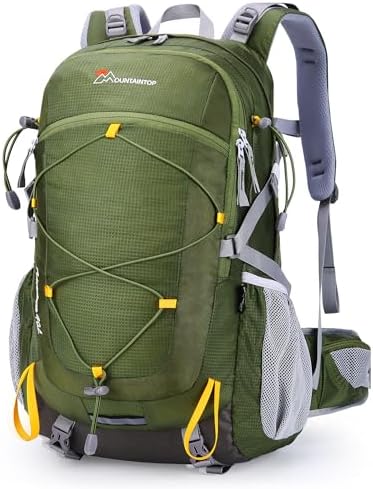 MOUNTAINTOP 40L Hiking Backpacks Trekking Rucksack Light Daypacks for Travel Camping Climbing Mountaineer Outdoor Sport