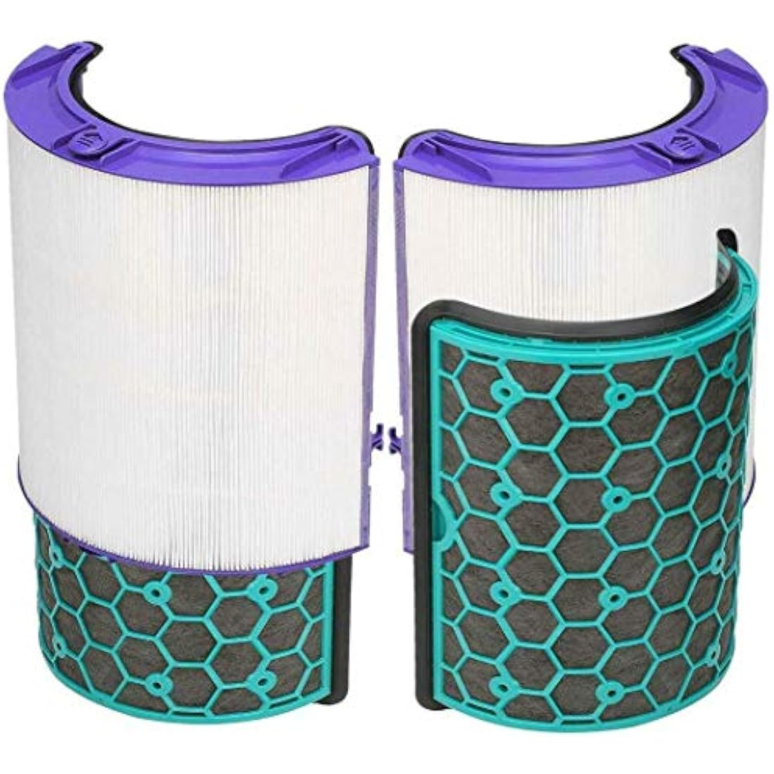 Quailitas Activated Carbon HEPA Filter Compatible For Dyson Pure Cool DP04 HP04 TP04 – Replacement Filter w/Tower Fan, Removes Virus & Bacteria