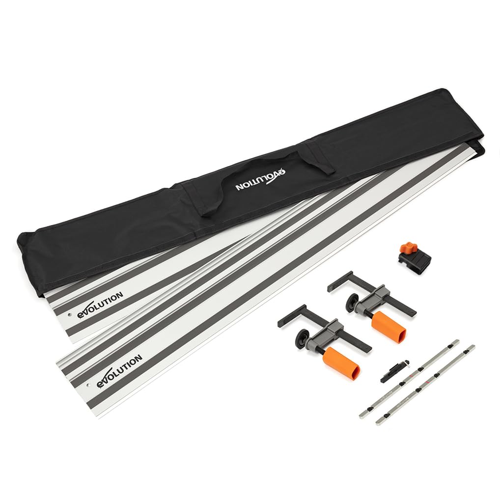 Evolution Power Tools ST2800-G2 Circular Saw Guide Rail / Track | Universal Fits Most Brands Makita, Bosch, Festool | 2.8m (2x 1400mm ) With