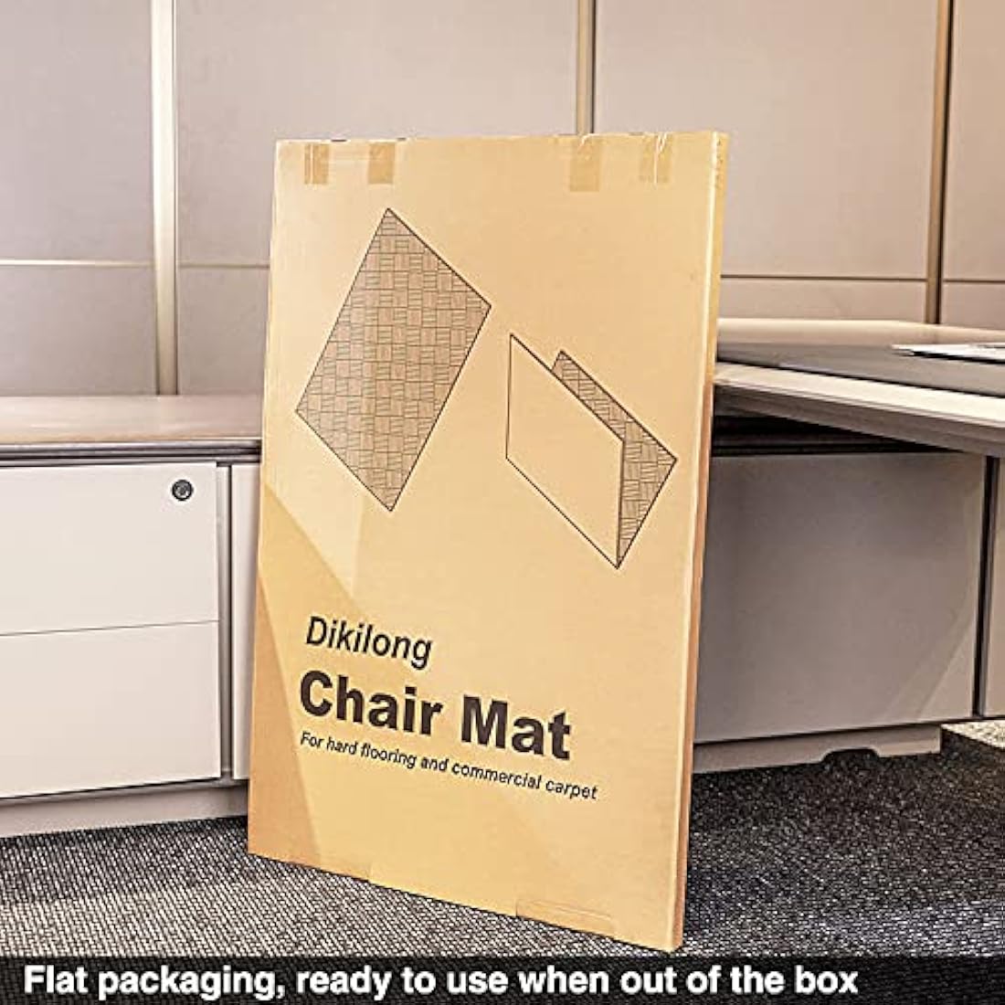 Luxury Chair Mat for Carpeted Floor,Office Chair Mat hardwood floors, 120 X 90cm Multi-Purpose Carpet Protector for Home and Office, protects floors, anti-skidding and stop noise, Santiago