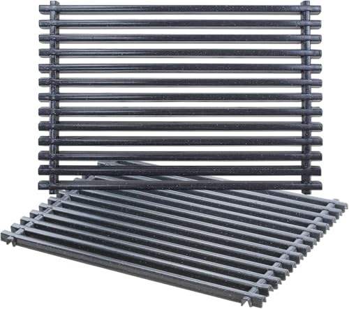 Denmay 7525 44 x 30CM Porcelain Enameled Grates for Weber Spirit E310 E320 S310 S320, Spirit 700, Weber 900, Genesis Silver/Gold/Platinum B&C, Cooking