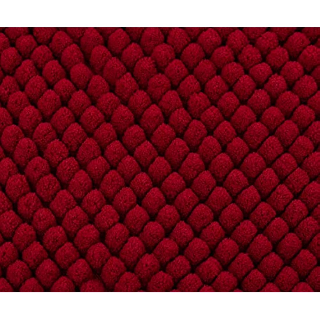 Gözze - Anti-Slip Bath Mat, Super Soft, 100% Microfibre, 70 x 120 cm - Bordeaux