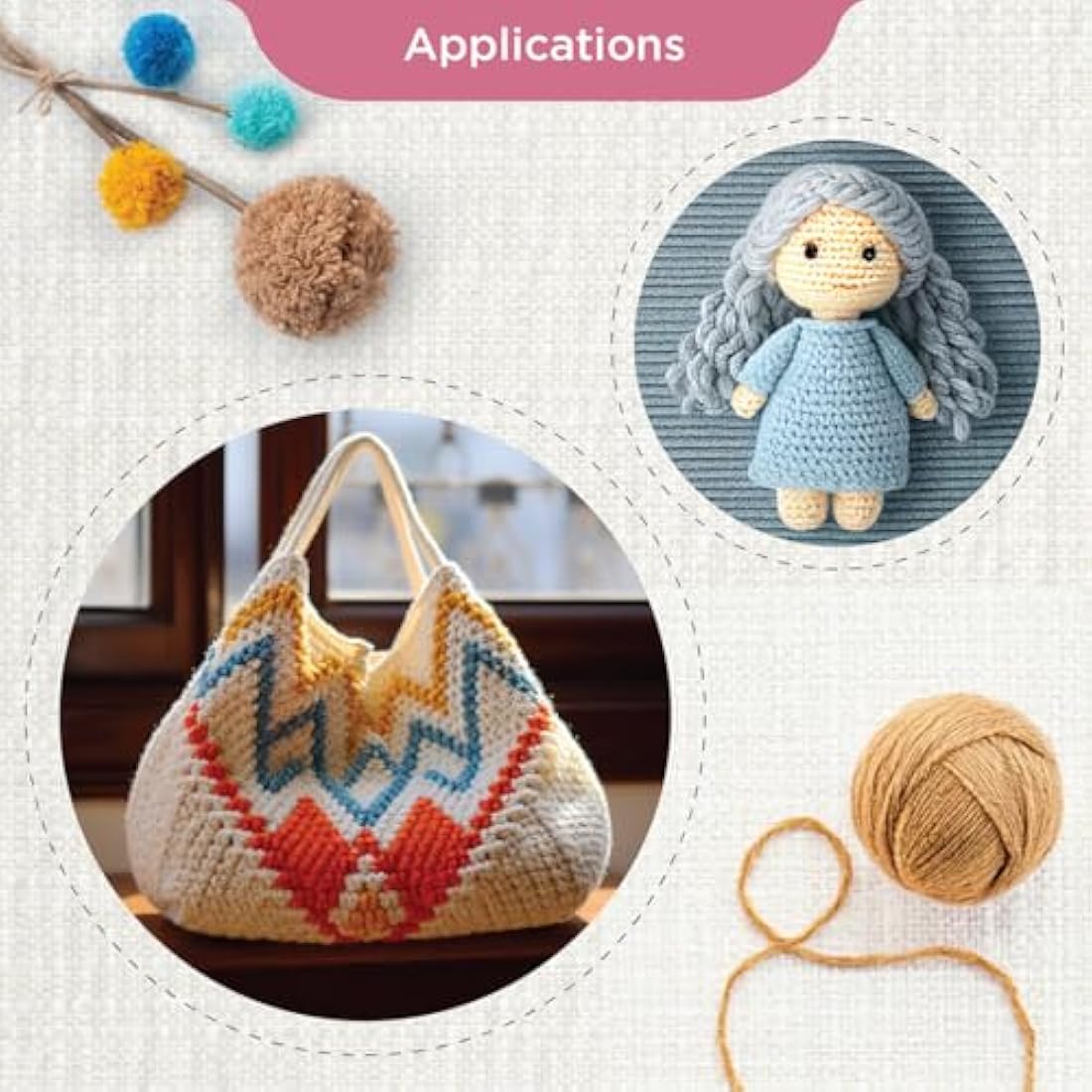 KnitPro Symfonie Afghan/Tunisian Crochet Hook Set | 8 Sizes (3.5mm to 8mm)