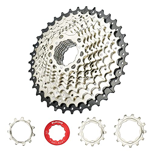 CYSKY 11 Speed Cassette 11-36T Cassette Fit for Mountain Bike, Road Bicycle, MTB, BMX (Light Weight) (11-36T)