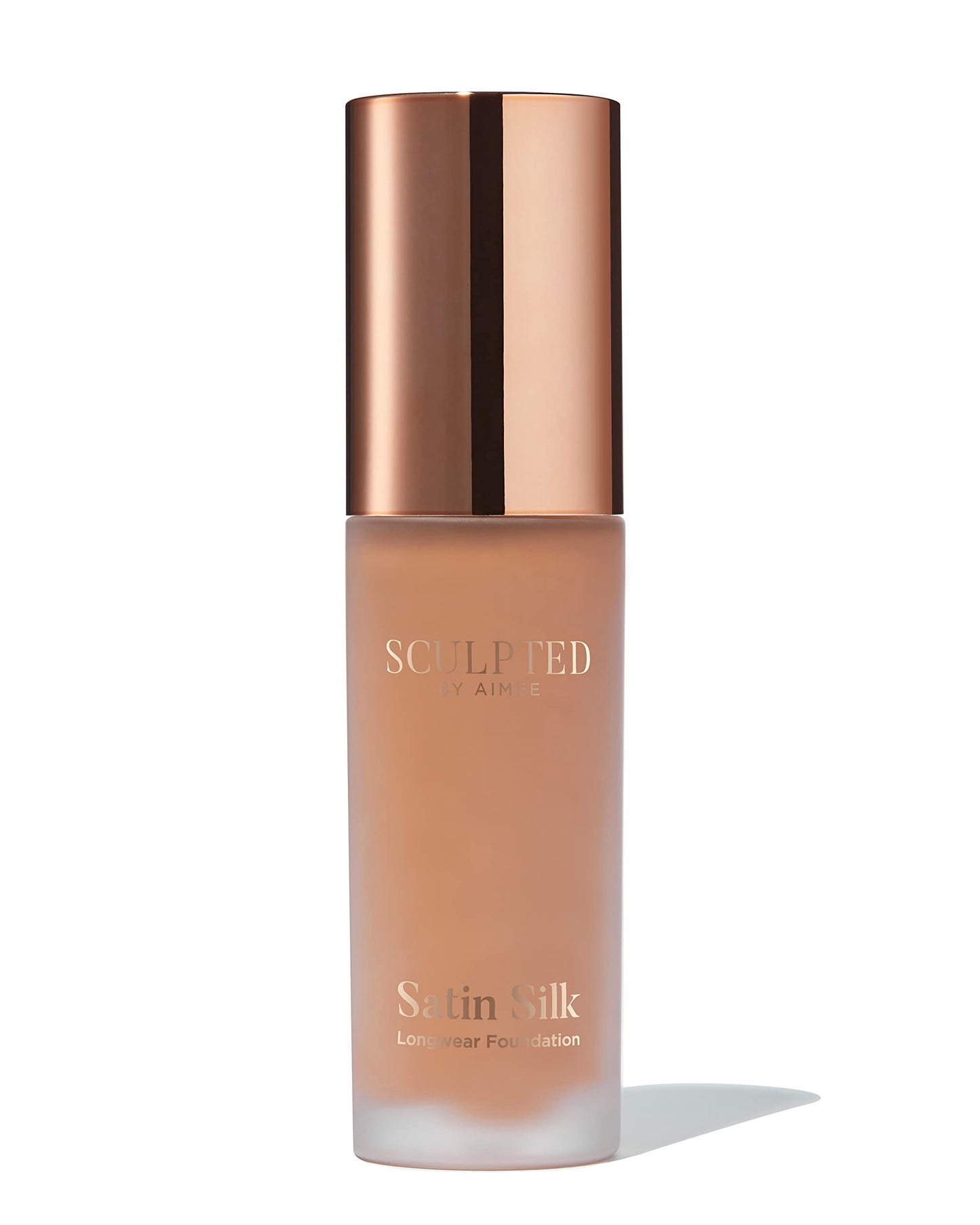 Satin Silk Longwear Foundation from Sculpted by Aimee (Rich 6.0) - Lightweight, Hydrating & Buildable High Coverage, Sweat-Resistant Foundation