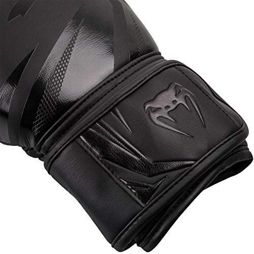 Venum, Challenger 3.0 Boxing Gloves, Unisex Adult, 12 Oz, Black/Black