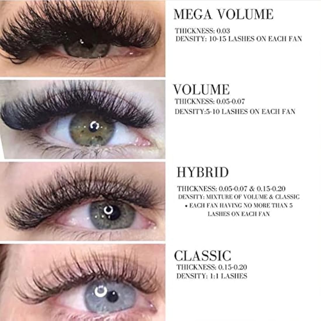Gemerry Easy Fan Lash Extensions D curl 0.05mm 8-14mm Mixed Tray Noir Russian Volume Automatic Blooming Self Fanning Lashes Long Individual Volume 3D 4D 5D 6D 8D Lash Fan (0.05-d curl-mix 8-14mm)